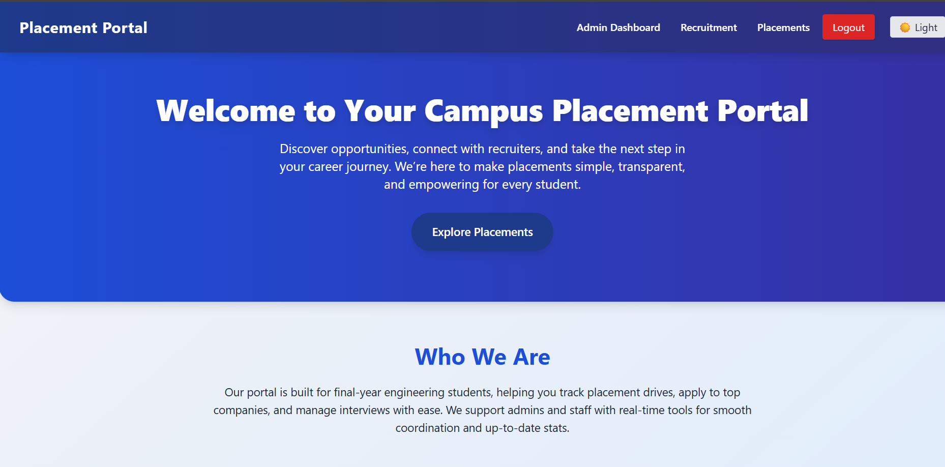 Campus Placement Project